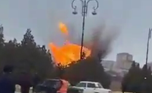 כטב"ם איראני פגע בנמל תעופה באזרבייג'אן