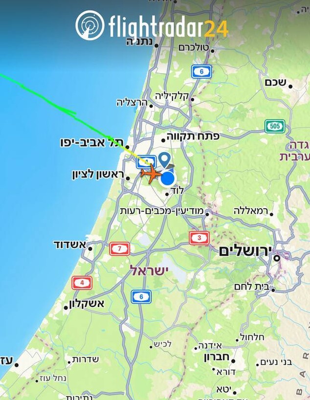מטוס אל על היה דקה מנחיתה - ועלה בחזרה לגובה