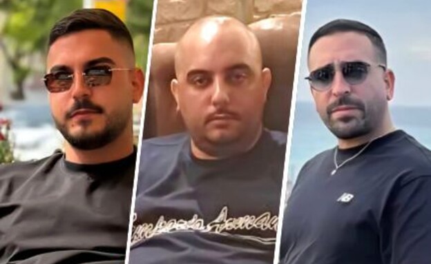 מימין: חנוך, שמואל ואושר שמואלוב