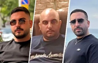 מימין: חנוך, שמואל ואושר שמואלוב