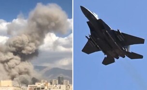 התקיפות האוויריות (צילום: CENTCOM, רשתות חברתיות לפי סעיף 27א)