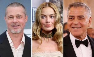 ג'ורג' קלוני, מרגו רובי, בראד ביט (צילום: John Nacion/FilmMagic | Don Arnold/WireImage | John Nacion/FilmMagic | , Getty images)