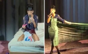 לילי אלן משפילה את הגרוש בהופעה