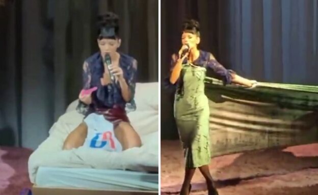 לילי אלן משפילה את הגרוש בהופעה