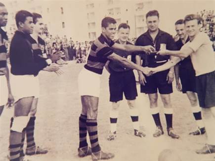 תיעוד מהמשחק נגד כוכבי ברזיל. (באדיבות יוסי גלזר) (צילום: ספורט 5)