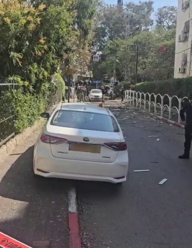 נפילת רסיס באזור המרכז