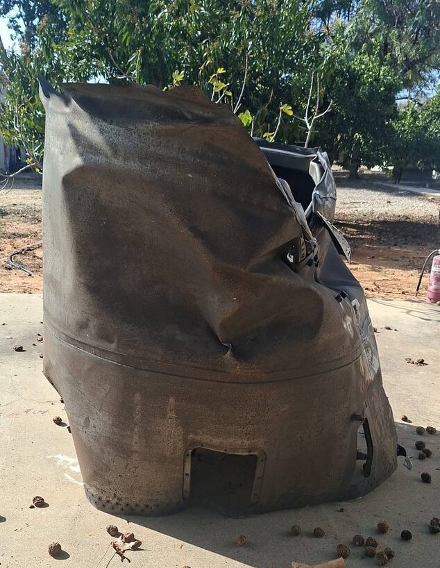 נפילת רסיס באזור השרון