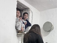 משפחה במקלט בחיפה, 28.2.2026