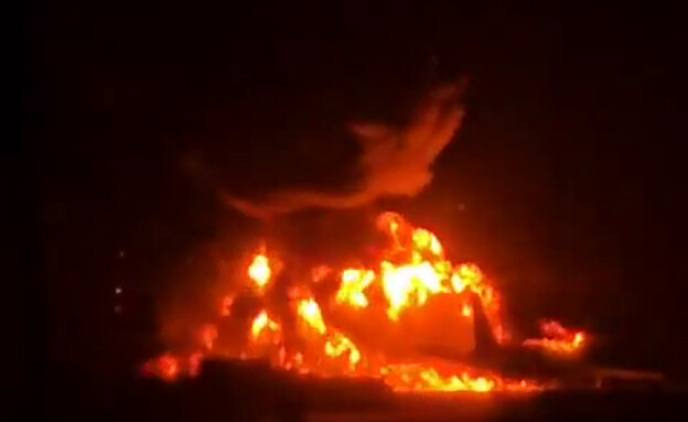 מטוס שהופצץ בטהראן