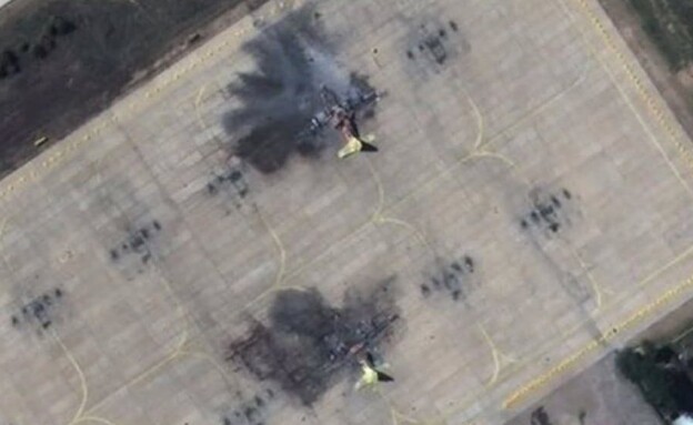 מטוסים שהותקפו בבסיס חיל האוויר בשיראז