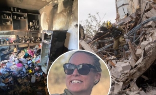 רעות נוימן, הבית שנשרף בפתח תקווה והפגיעה בתל אביב (צילום: רעות נוימן, דובר צה"ל)