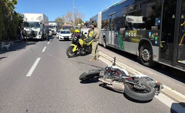 זירת התאונה ליד קריית מוצקין