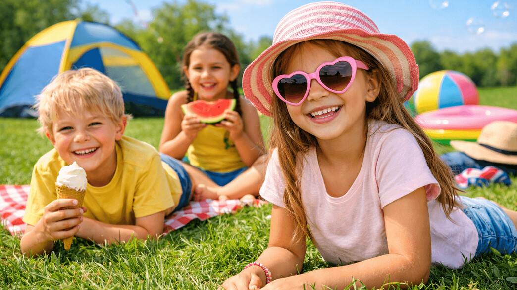 ילדים בחופשה