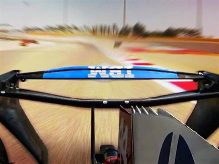 הכנף האחורית אותה ניסו בפרארי (צילום: אתר Formula 1) (צילום: ספורט 5)