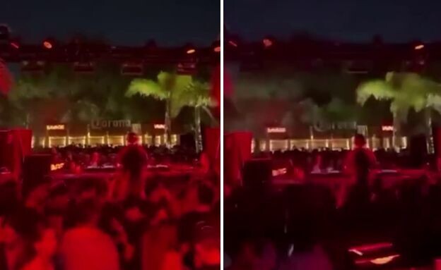 עמוד תאורה קרס באמצע המסיבה 