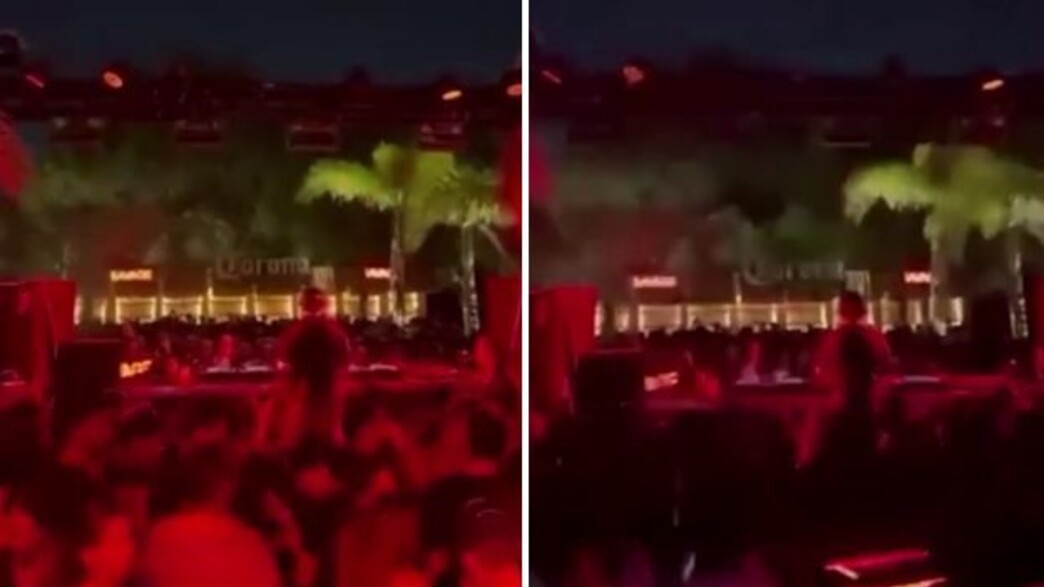 עמוד תאורה קרס באמצע המסיבה 