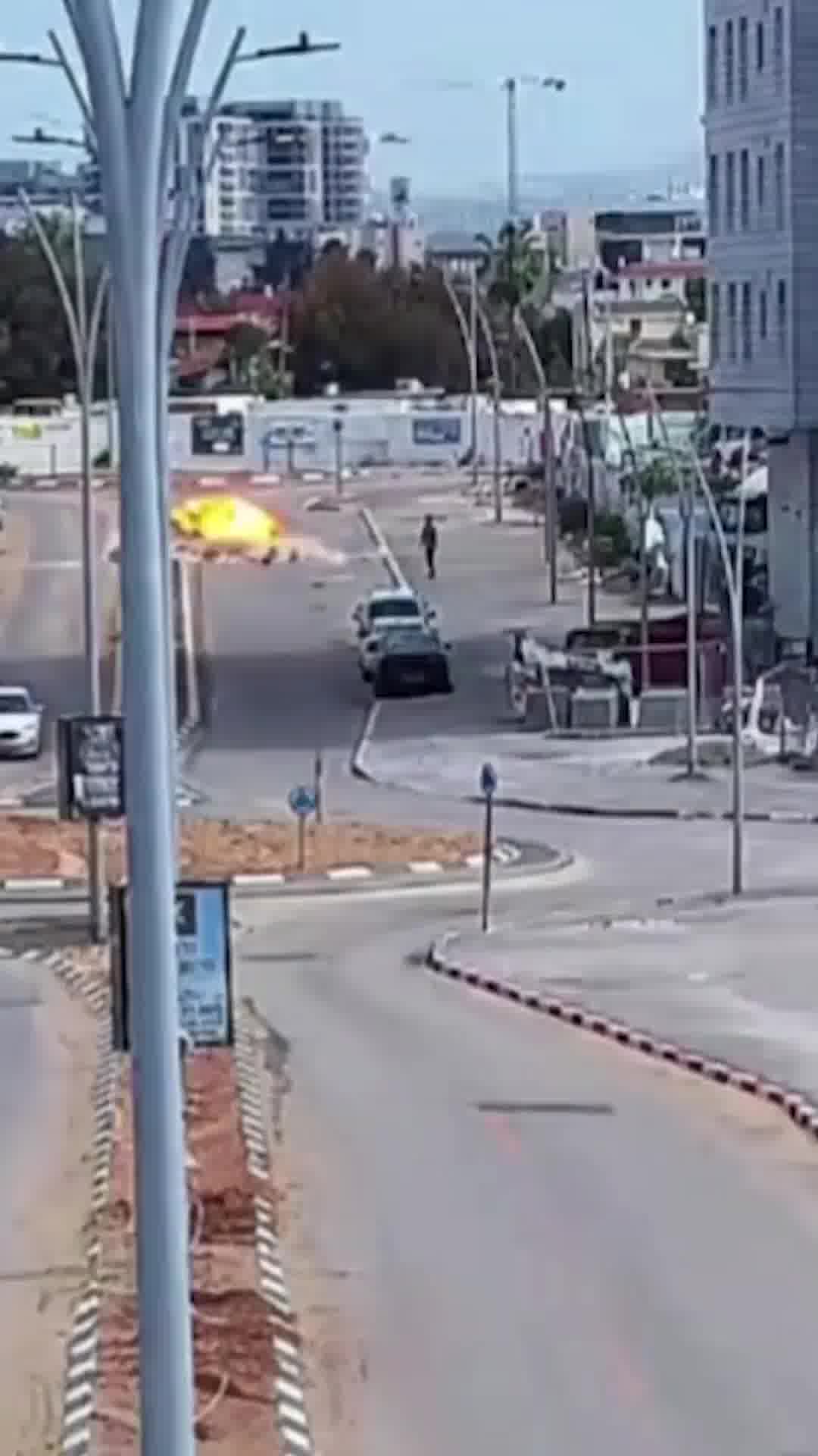 תיעוד דרמטי של פגיעה במרכז | מתפרסם באישור הצנזורה