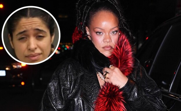 ריהאנה והחשודה שפתחה בירי לעבר ביתה (צילום: XNY/Star Max/GC Images | לפי סעיף 27א')