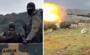 כוח סורי יורה על מבריחי חיזבאללה באזור גבול לבנון-סוריה (צילום: מתוך תיעוד שעלה ברשתות החברתיות, שימוש לפי סעיף 27א' לחוק זכויות יוצרים)