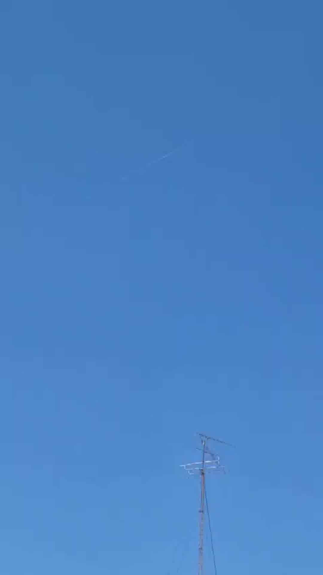 מירושלים נראה יירוט בודד