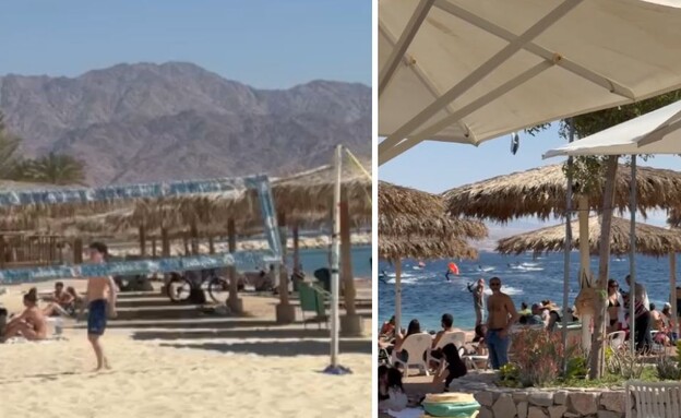 החופים באילת מלאים (צילום: באדיבות המצלמים)