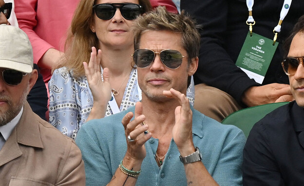 בראד פיט בווימבלדון בראד פיט בווימבלדון