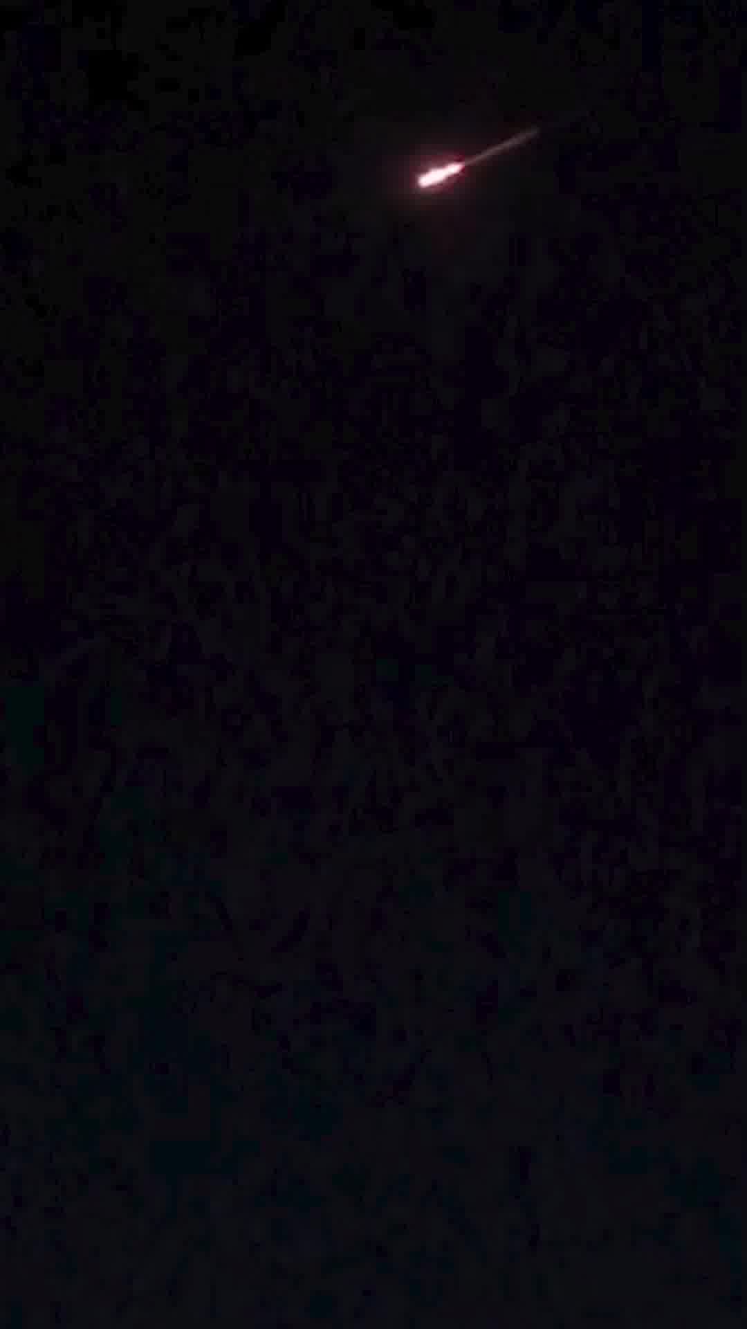 יירוט מעל הבניינים בצפון הארץ לאחר הירי המשולב מלבנון ואיראן