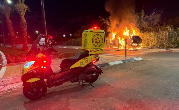 תאונה בזמן אזעקה בנס ציונה