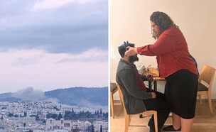 בדיקות שמיעה בקרב המפונים (צילום: מאוחדת)