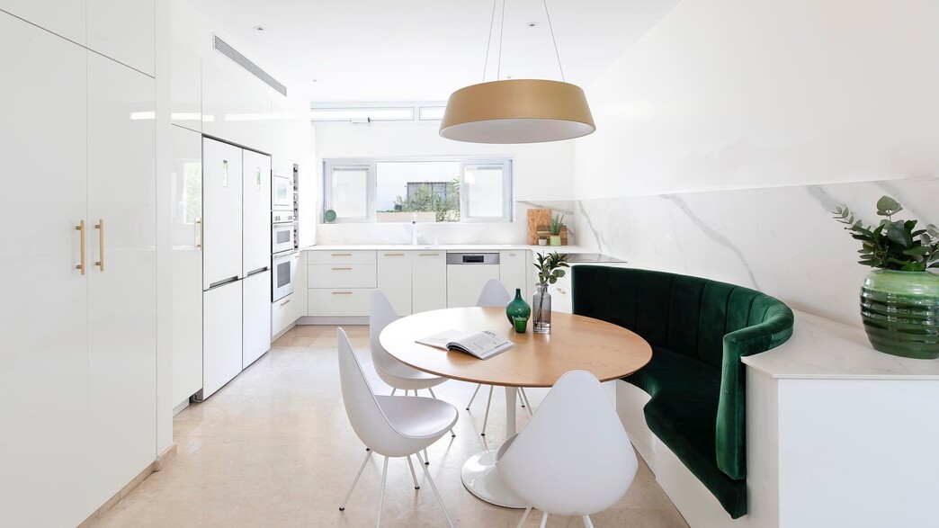 פינת אוכל מרכז הבית עיצוב אפרת בן נאה