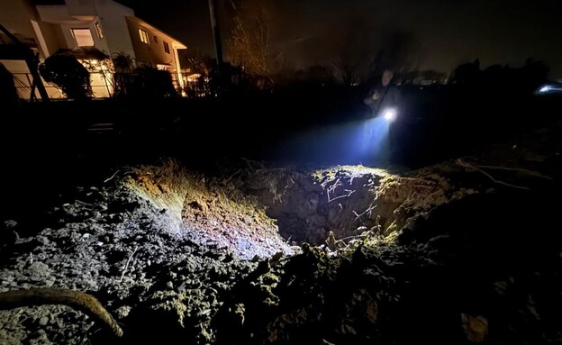 זירת הנפילה בבית במושב בשרון