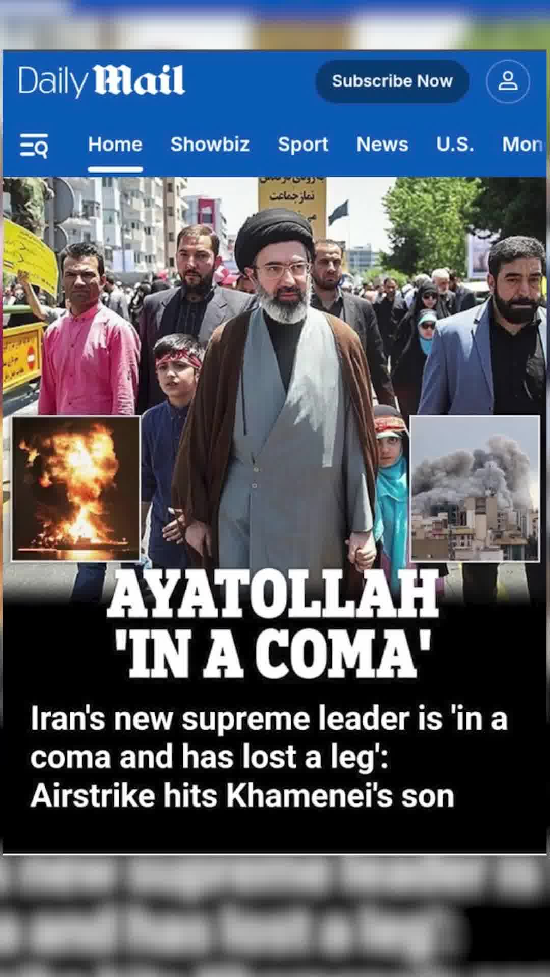 דיווחים מסביב לעולם: מוג'תבא ח'אמנאי פצוע ובקומה