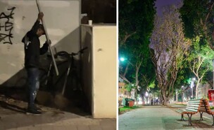 גנב אופניים עקר עמוד חנייה (צילום: shutterstock By Stanislav Samoylik)