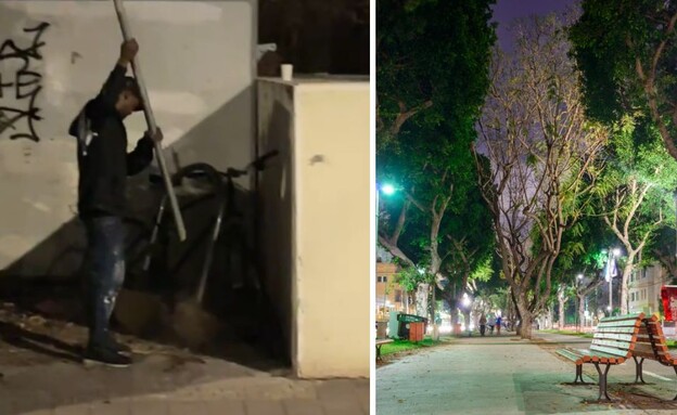 גנב אופניים עקר עמוד חנייה