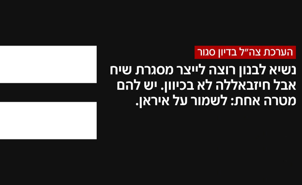 הערכת צה"ל בדיון סגור