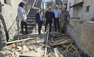 אתר פגיעה הטיל בחצור הגלילית (צילום: מינהל התכנון)