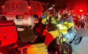 זירת התאונה ברחובות (צילום: תיעוד מבצעי מד"א)