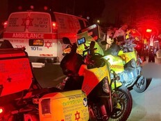 זירת התאונה ברחובות