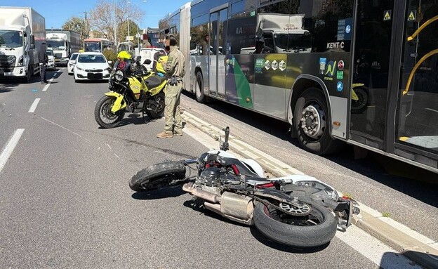 זירת התאונה בה נהרג רפאל ז"ל
