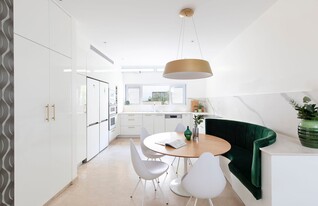 פינת אוכל מרכז הבית עיצוב אפרת בן נאה (צילום: מירב פלברג)