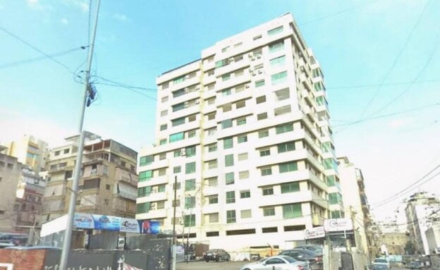 המבנה בשכונת אל-באשורה בביירות שקיבל התרעת פינוי