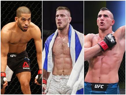 ילוו אותו ל-UFC? לוי, ברזילי ולהט (GETTY, מתוך האינסטגרם של עילאי  (צילום: ספורט 5)