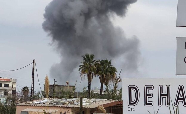 תיעוד: צה"ל תוקף בכפר אל-עבאסיה שבאזור צור, לבנון