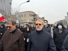 מזכיר המועצה לביטחון לאומי עלי לאריג'אני משתתף בצע