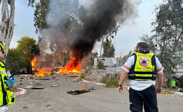תיעוד מהזירה בחולון