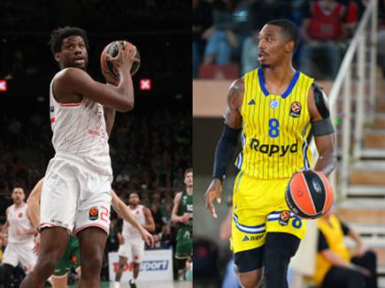 (Photo by Alius Koroliovas/Euroleague Basketball), (Photo by Frede (צילום: ספורט 5)