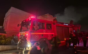 זירת הפגיעה בזרזיר (צילום: כבאות והצלה לישראל)