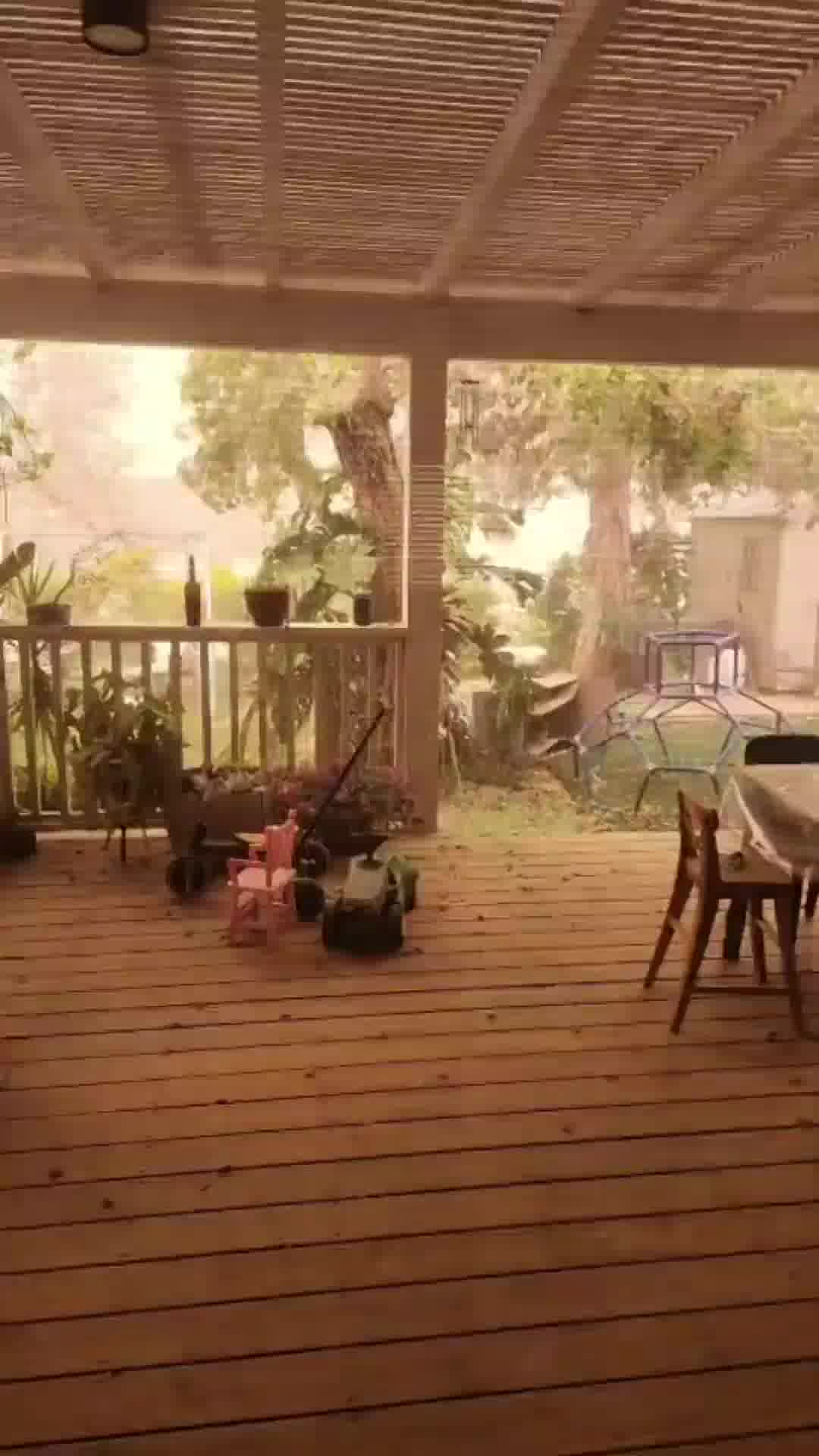 תיעוד הרוחות החריגות וסופת החול בקיבוץ נירים