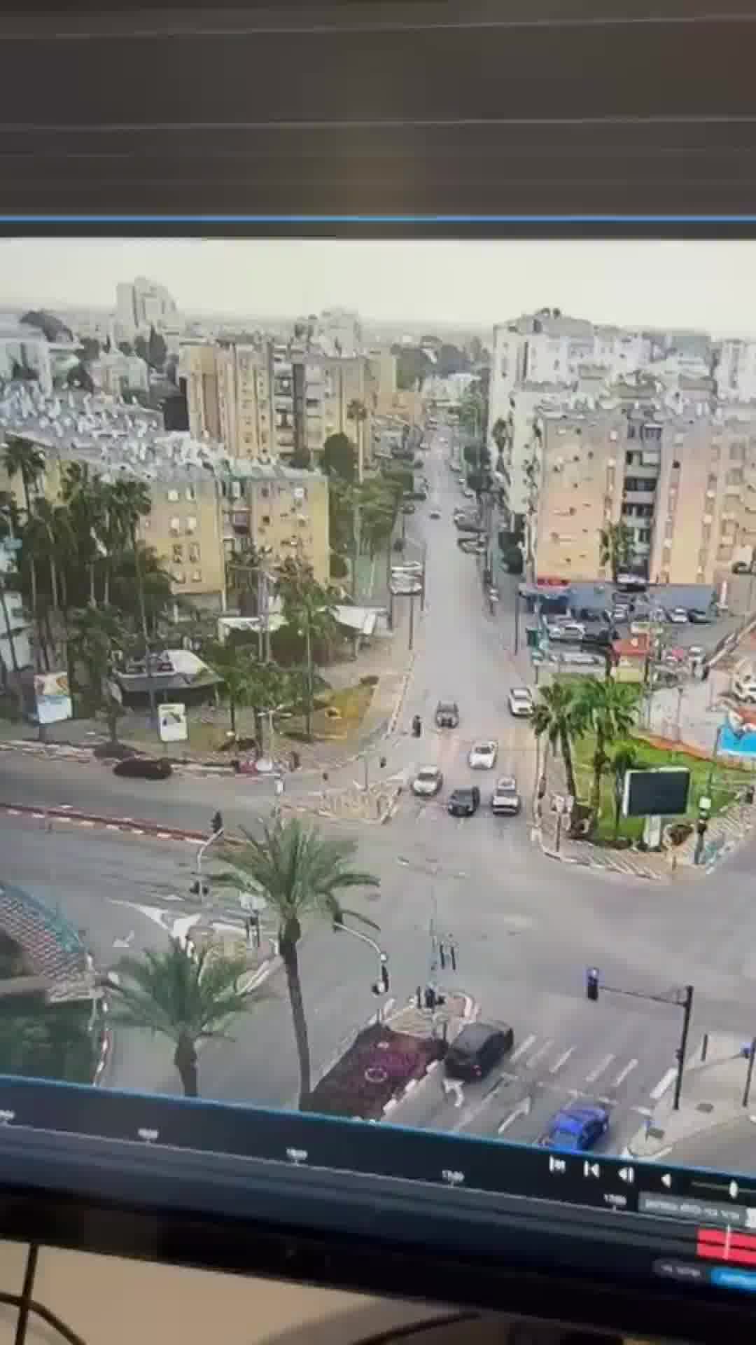  תיעוד מרגע הנפילה בעיר בשפלה
