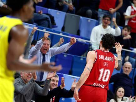 מילאנו עשתה צעד גדול מבחינתה הערב, עם ניצחון כפול על מכבי ת״א (GETTY)